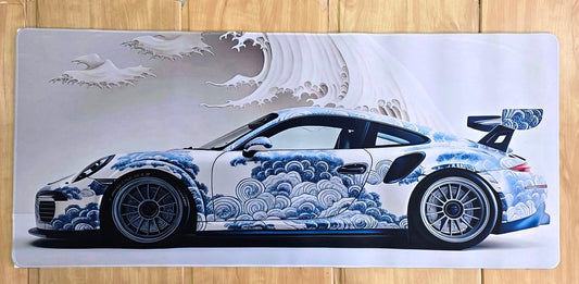 Porsche GT3 White Smooth XXL Deskmat