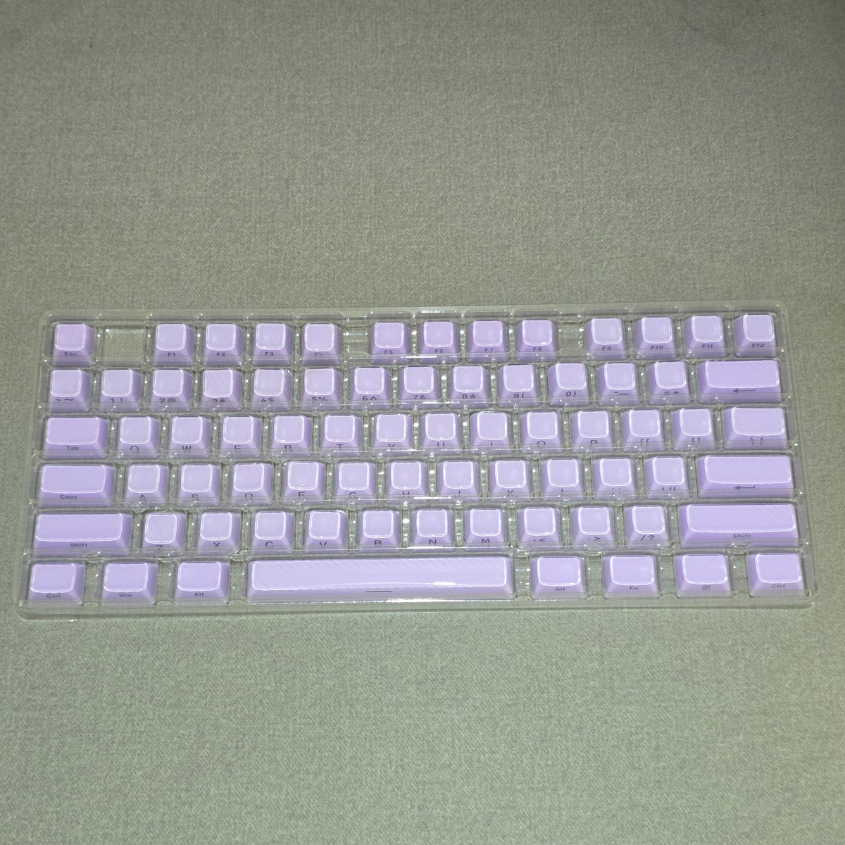 Purple Demon Wave OEM Side Printed Keycaps