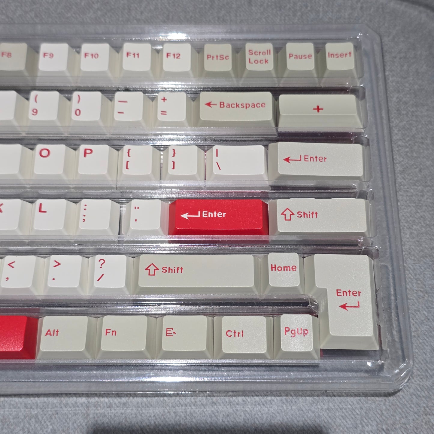 Retro Red Quality Cherry Doubleshot Keycaps