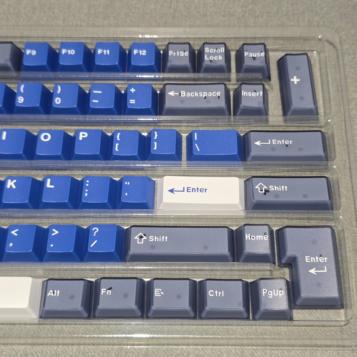 Jade Midnight Blue Quality Cherry Doubleshot Keycaps