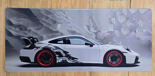 Porsche GT3 RS White Smooth XXL Deskmat