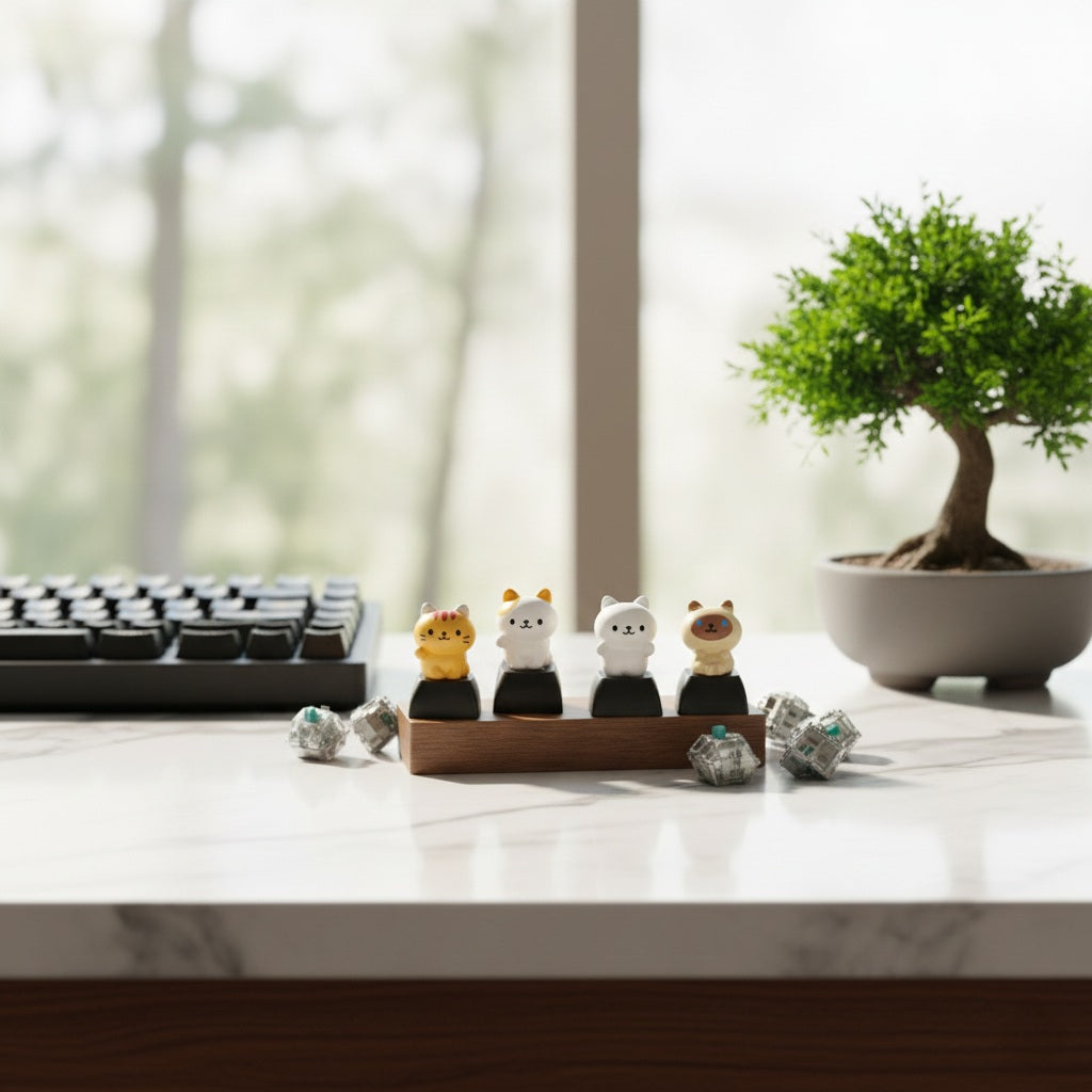 Miniature Kittens Artisan Keycaps