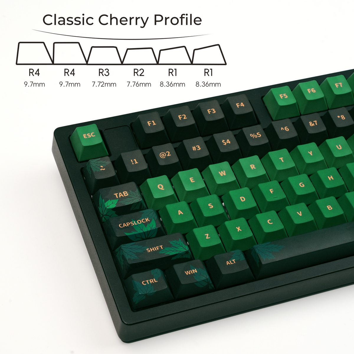 Maple Leaves Cherry PBT Keycaps