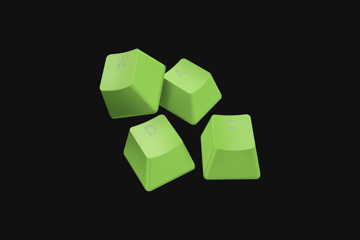 PRICE DROP Razer PBT Keycap Upgrade Set - Razer Green Shinehtrough