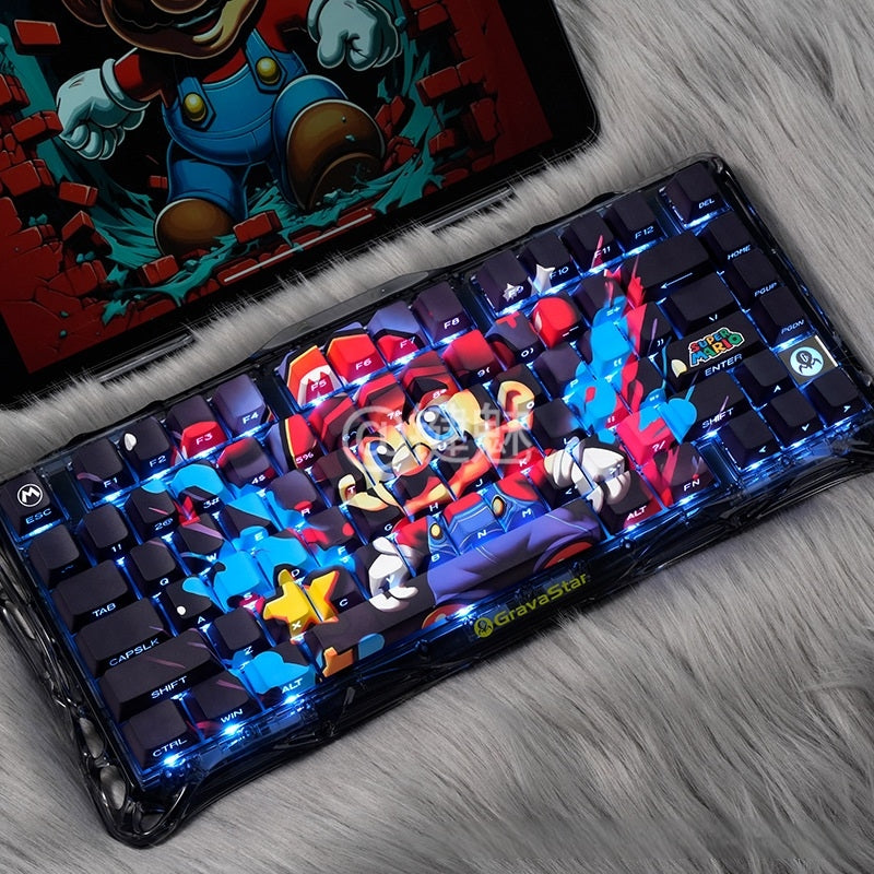 Super Mario Side Backlit Cherry PBT Keycaps