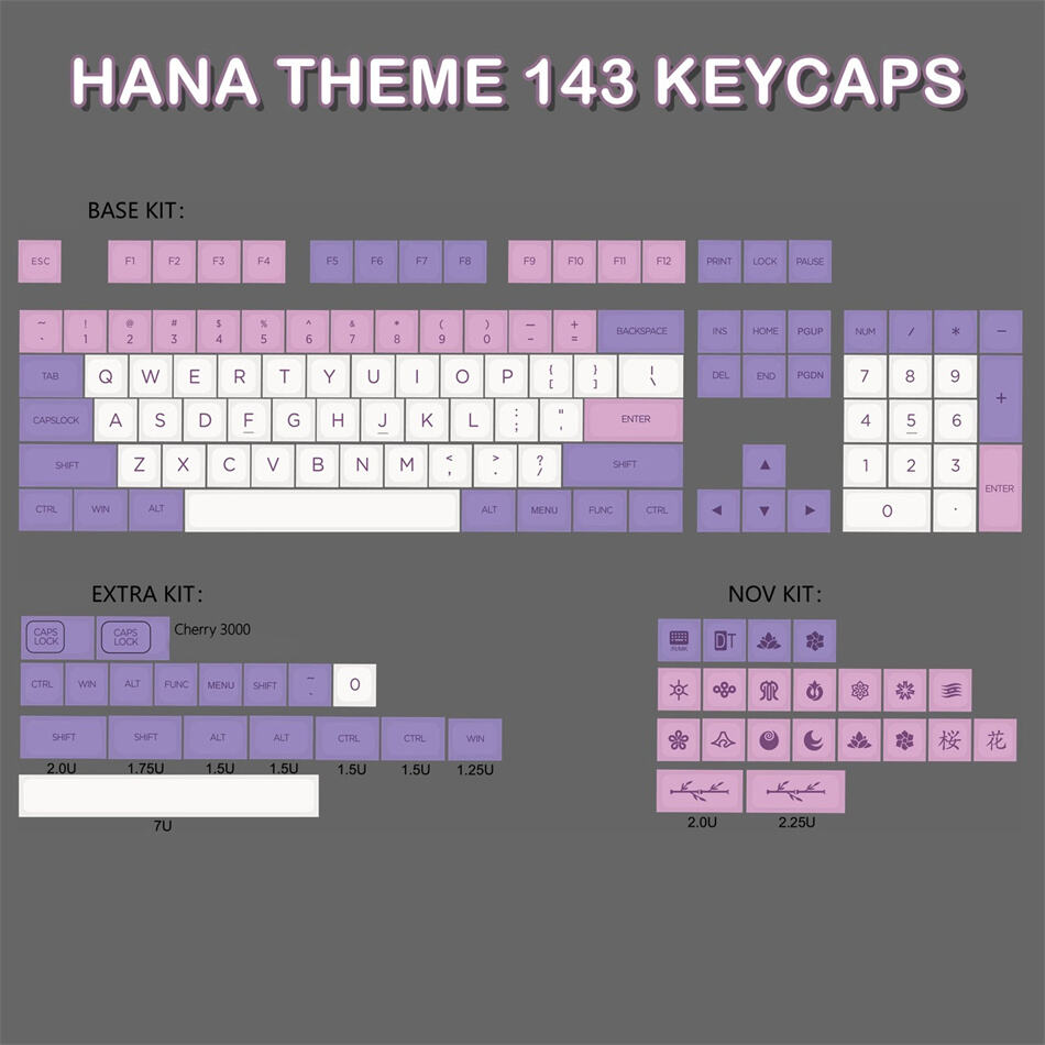 Hana Sakura 104+39 XDA KEYCAPS