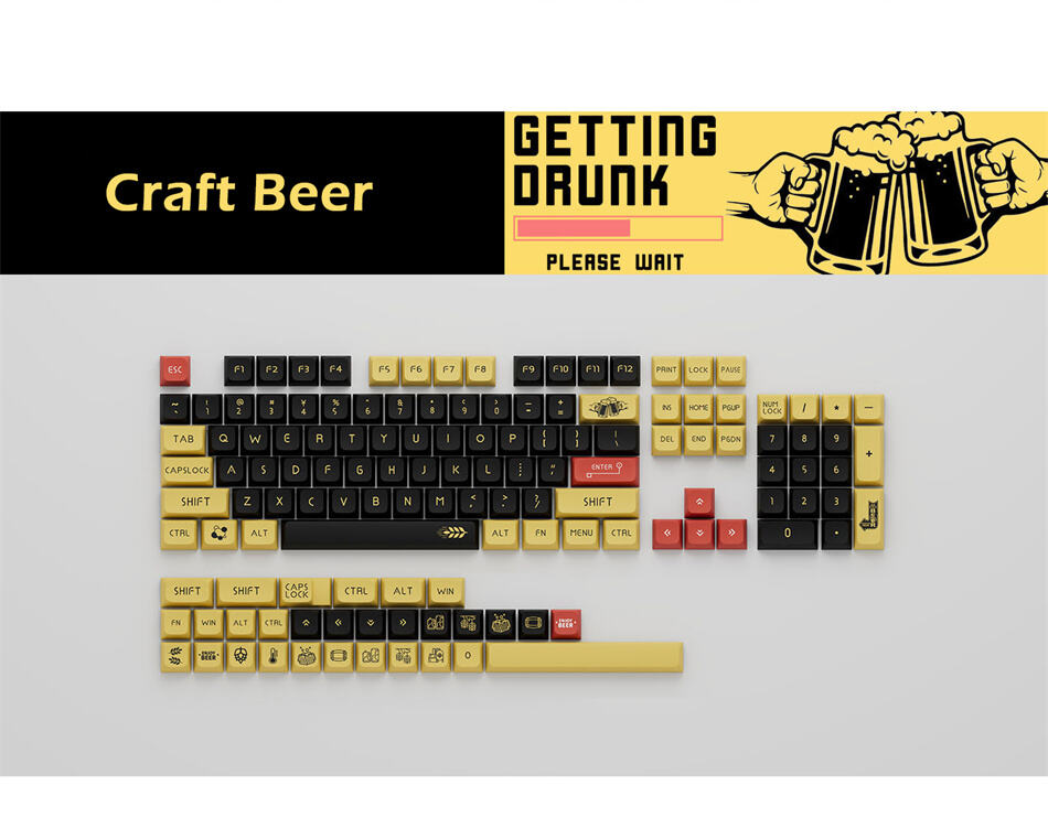 Craft Beer XDA PBT Keycaps