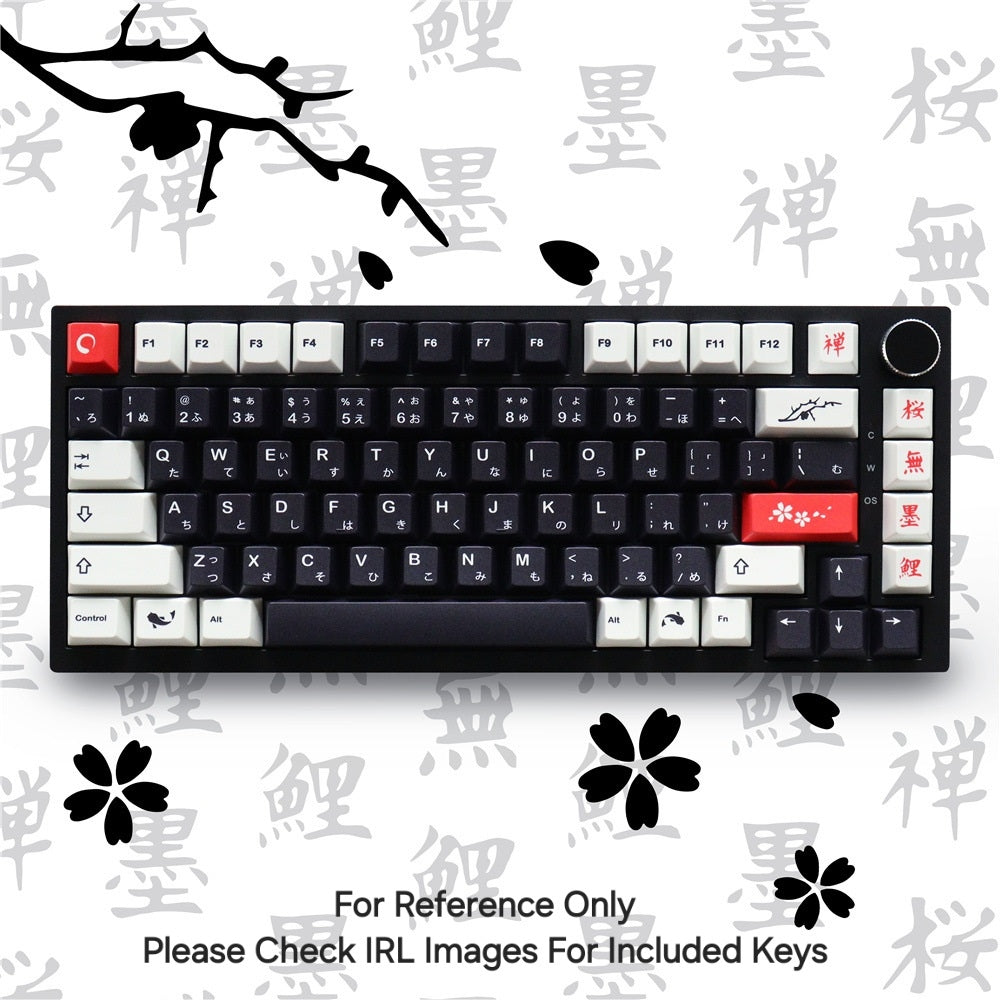 Sumi Inspired Japanese Cherry PBT Keycaps