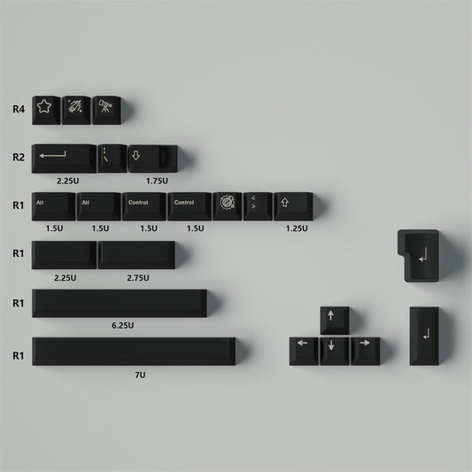 Stargaze Cherry PBT Clone Supplement Keycap Set