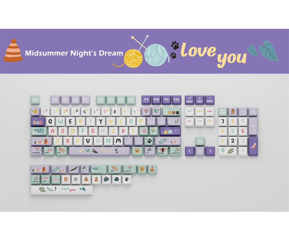 Midsummer Night Dream XDA Keycaps