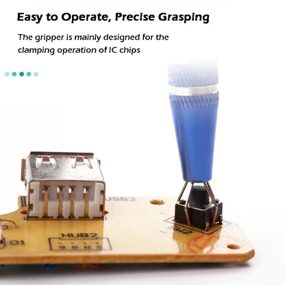 Telescopic Keyboard Switch Holder IC Chip Tiny Components Metal Grabber Tweezers Keyboard Lube Switch Puller Tool