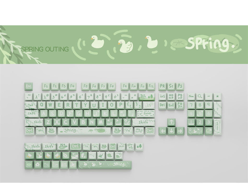 Spring Outing Matcha XDA PBT Keycaps