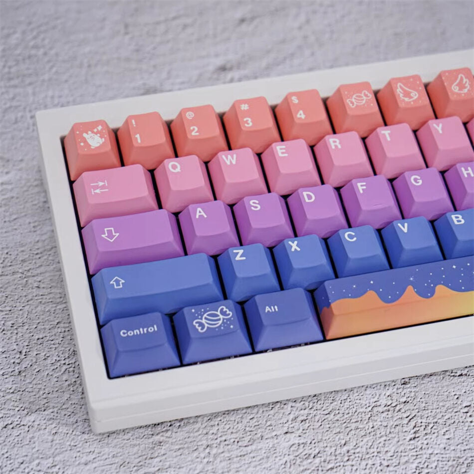 Castle Night Gradient Cherry Pbt Keycaps