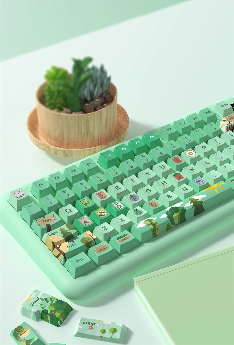 FOREST PARTY CHERRY PROFILE KEYCAP SET