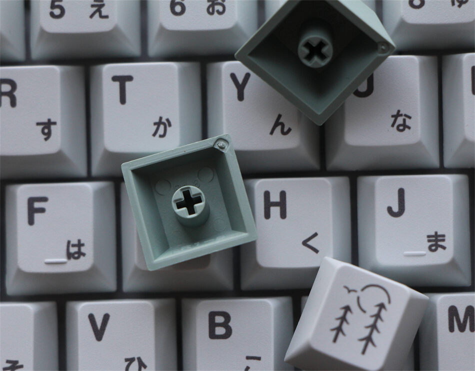 November Fog Japanese Cherry PBT Clone Keycaps