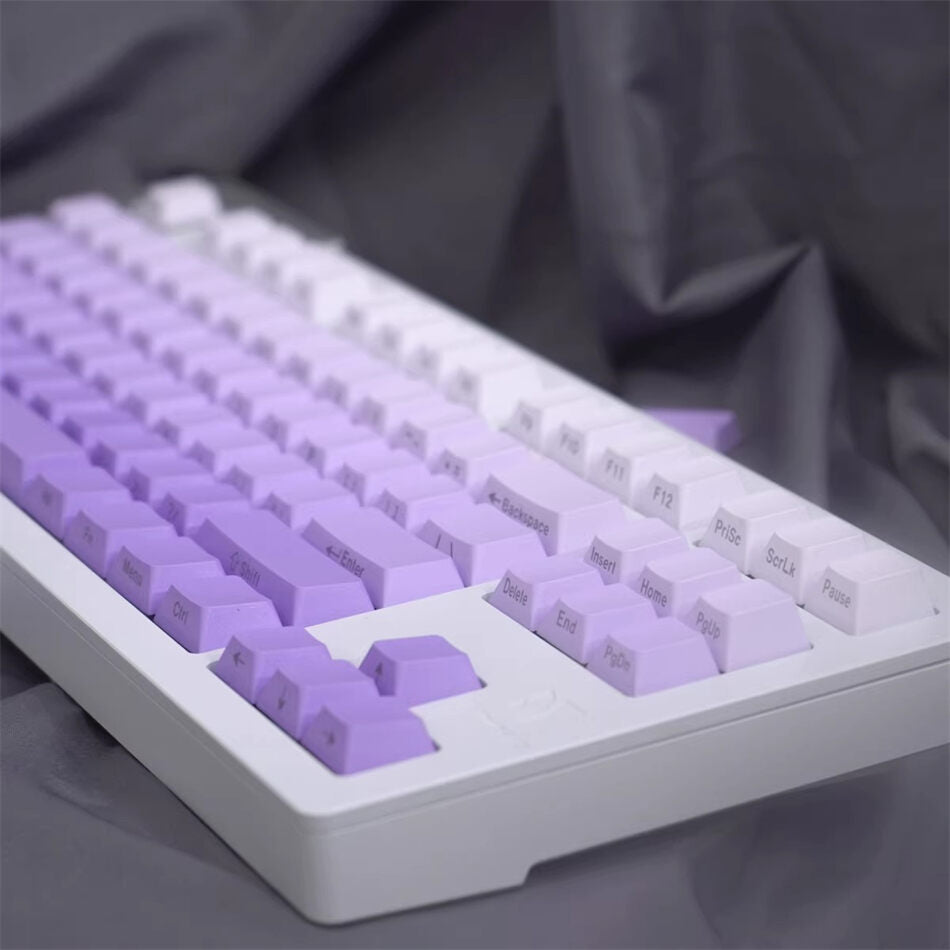 Lavender Gradient Side Legends Cherry PBT Keycaps – CuriosityCaps