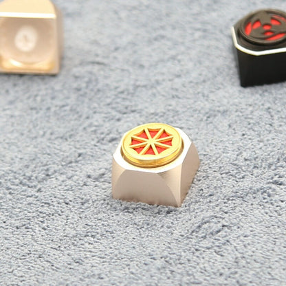 Rotating Metal Artisan Keycaps 1u