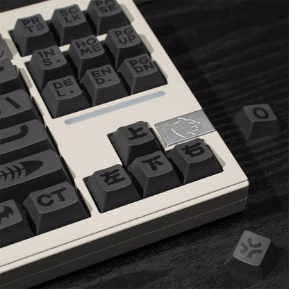 Grey Animals Party Big Font Cherry PBT Keycaps