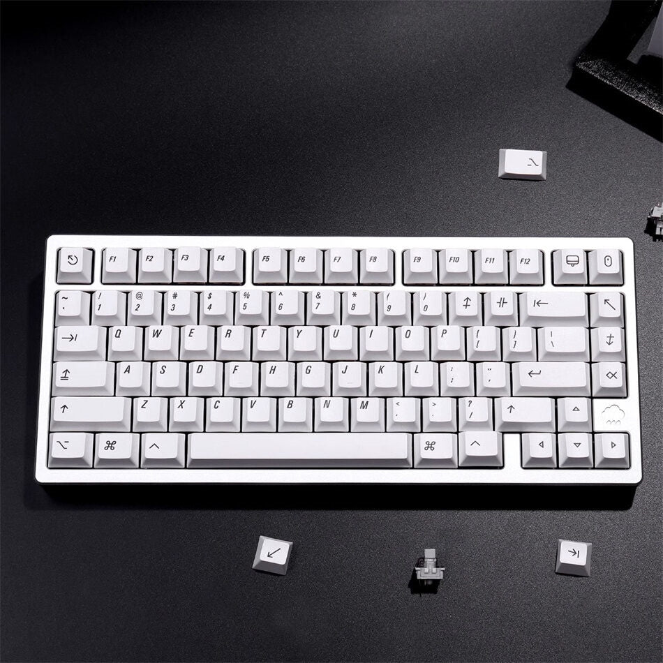 MAC Minimalist White Cherry PBT Keycaps