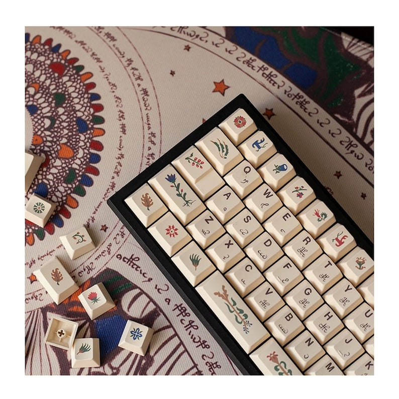 MW Voynich Cherry PBT Clone Keycaps