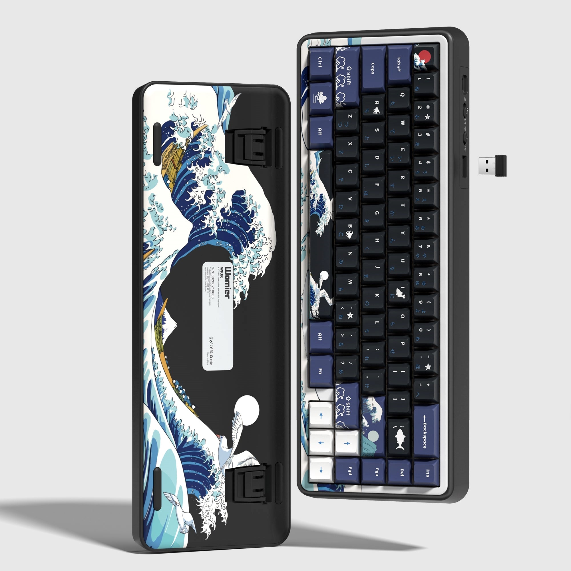 Womier Great Wave Of Kanagawa Japanese Premium Cherry PBT Extended key ...