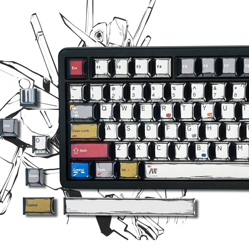 Comics Style Manga V3 Cherry PBT Keycaps – CuriosityCaps