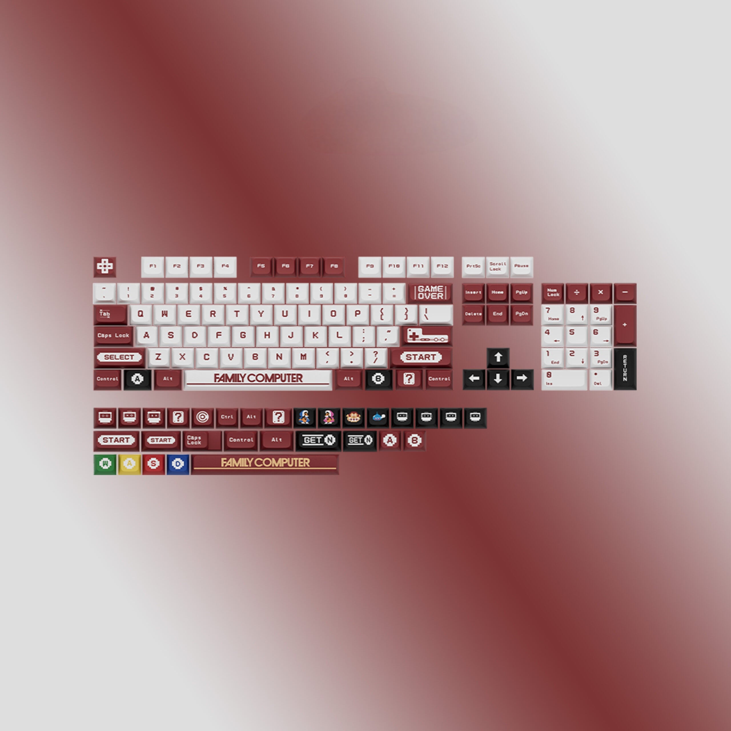 Famicom XDA PBT Keycaps – CuriosityCaps