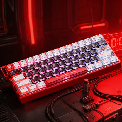 XVX Blazing Storm PBT PC Artisan Translucent Keycaps