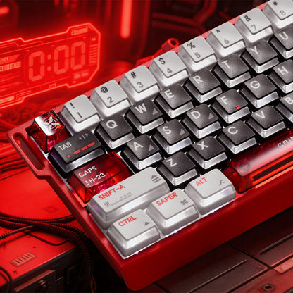 XVX Blazing Storm PBT PC Artisan Translucent Keycaps