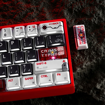 XVX Blazing Storm PBT PC Artisan Translucent Keycaps