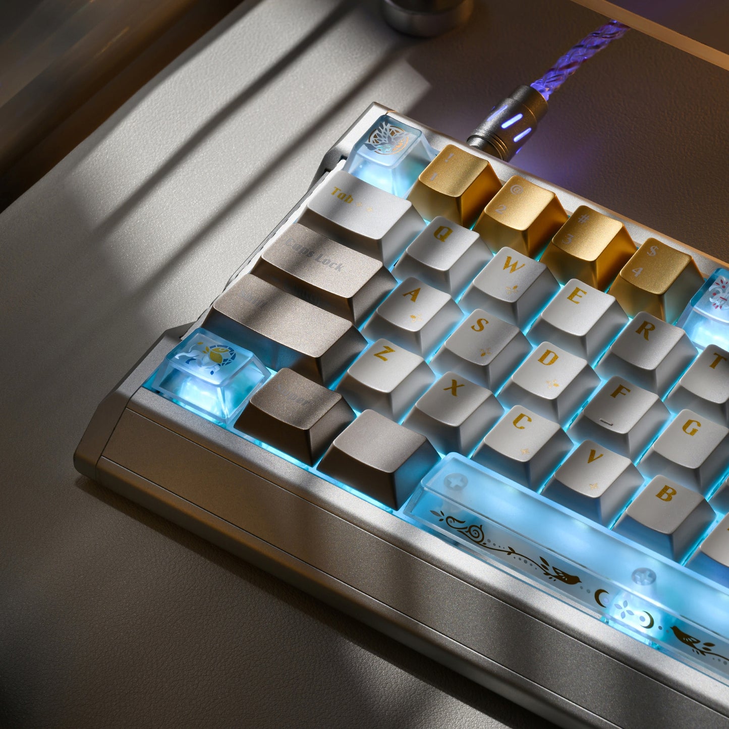 XVX Stained Glass Cherry Profile PBT+PC 181-Key Keycap Set