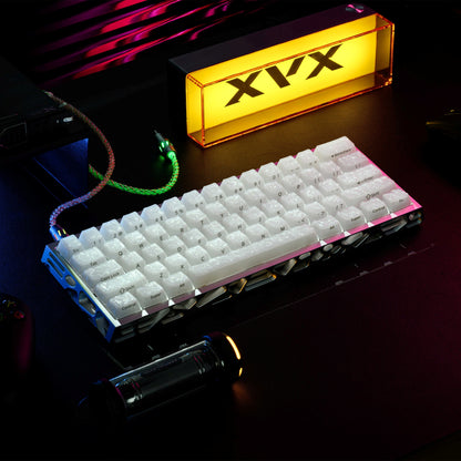XVX Jelly Forged Carbon Textured Side-Printed Cherry Profile 126-Key Keycap Set
