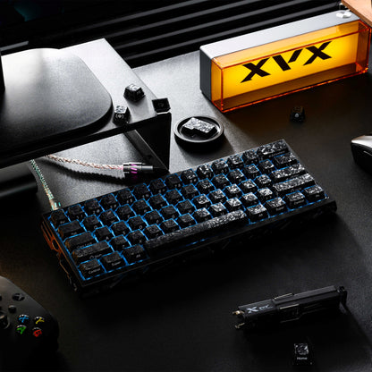 XVX Jelly Forged Carbon Textured Side-Printed Cherry Profile 126-Key Keycap Set
