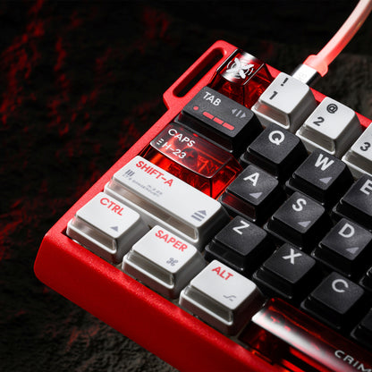 XVX Blazing Storm PBT PC Artisan Translucent Keycaps