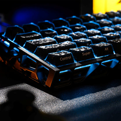 XVX Jelly Forged Carbon Textured Side-Printed Cherry Profile 126-Key Keycap Set