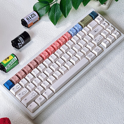 Little Kittens Quality Cherry PBT Keycaps With Fancy Storage Box