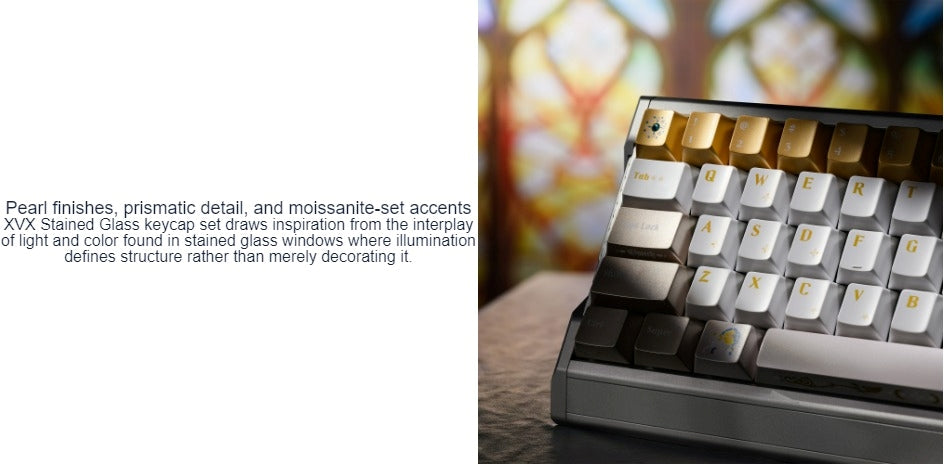 XVX Stained Glass Cherry Profile PBT+PC 181-Key Keycap Set