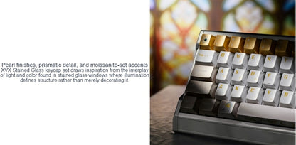 XVX Stained Glass Cherry Profile PBT+PC 181-Key Keycap Set