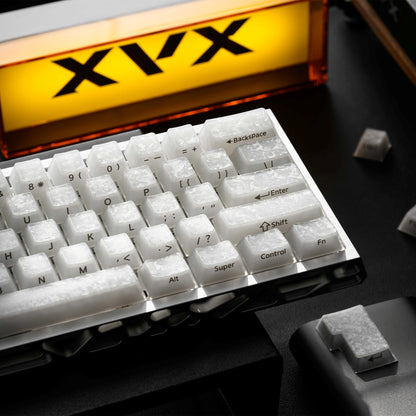 XVX Jelly Forged Carbon Textured Side-Printed Cherry Profile 126-Key Keycap Set