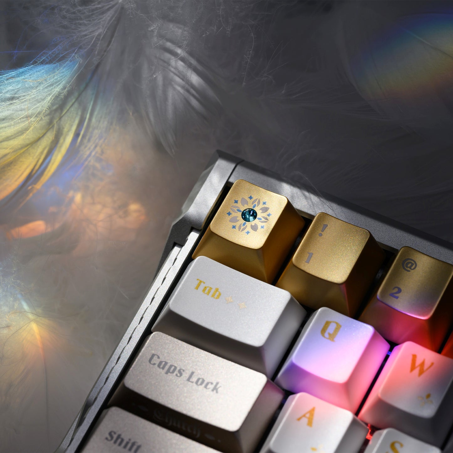 XVX Stained Glass Cherry Profile PBT+PC 181-Key Keycap Set