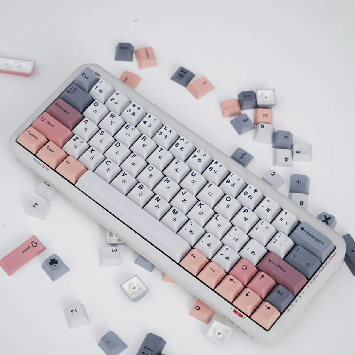 Akira Minimalist Japanese Cherry PBT Keycaps