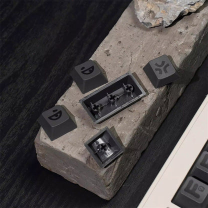 Grey Animals Party Big Font Cherry PBT Keycaps