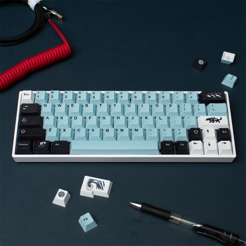 Mizu Cherry PBT Clone Keycaps