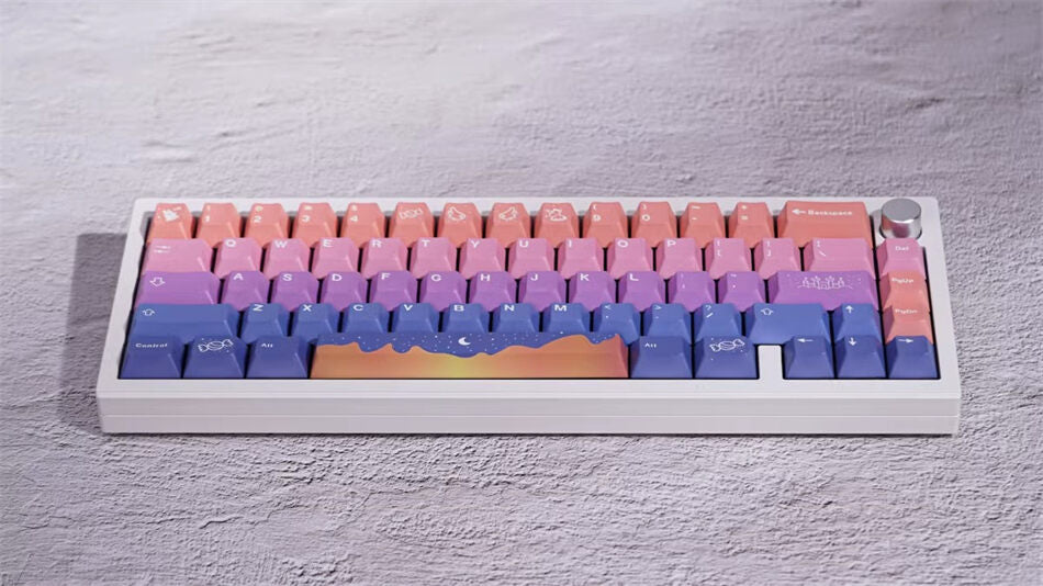 Castle Night Gradient Cherry Pbt Keycaps