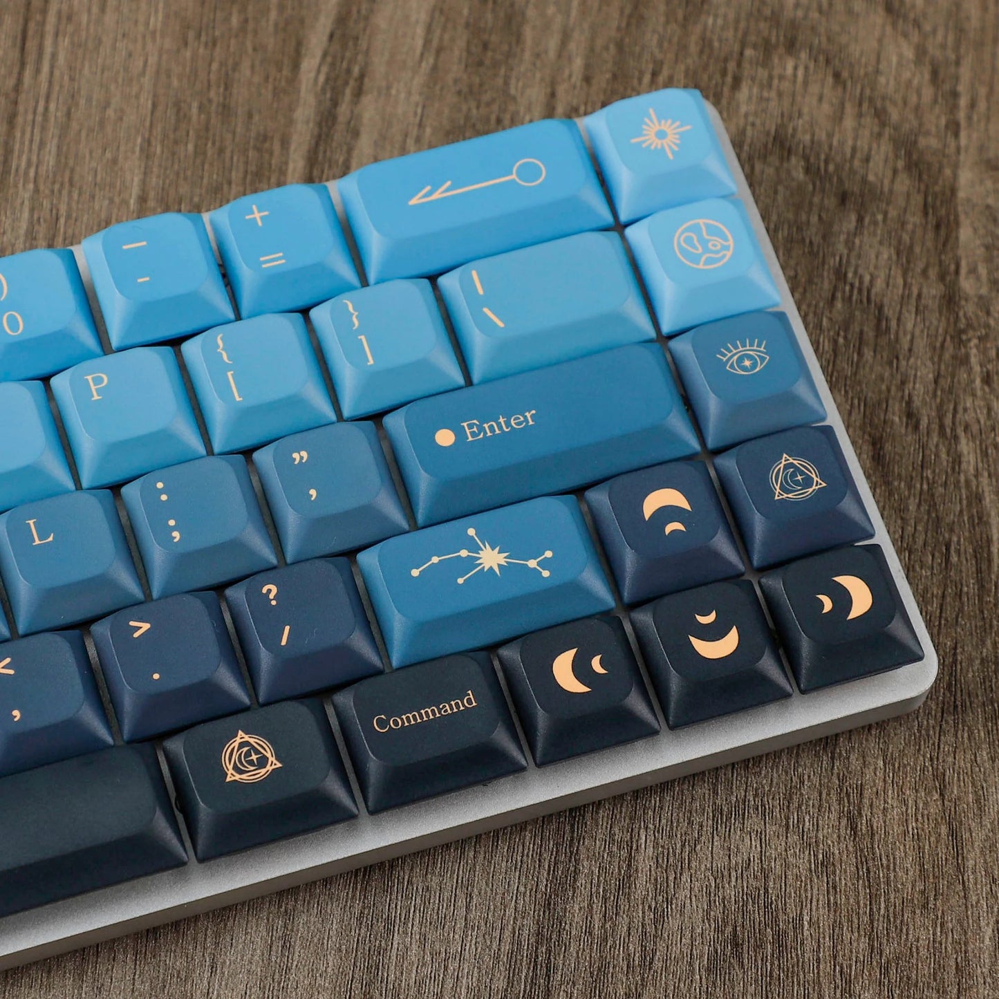 Ultra Slim Low Profile Stars PBT Keycaps