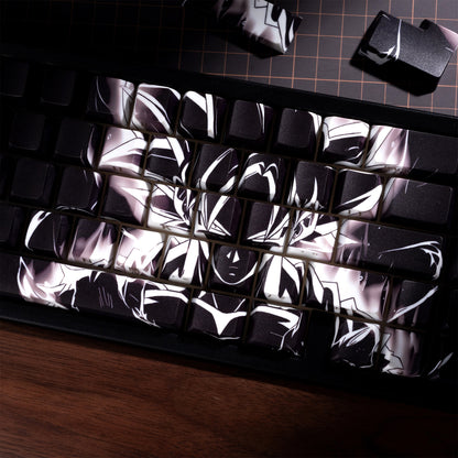 Super Saiyan Dragon Ball Z Goku Side Backlit Luminous Housing PBT Keycaps