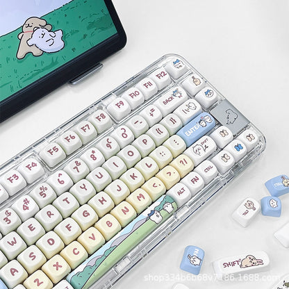Kawaii MOA PBT Keycaps Mac Compatible