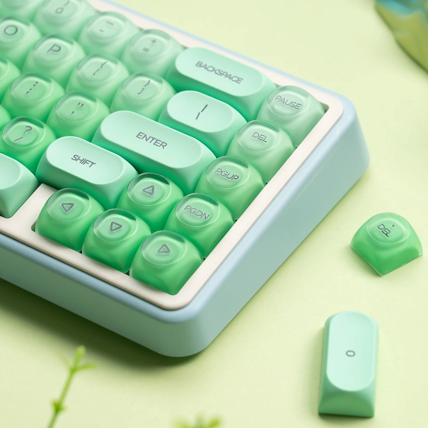 Green Primer HOA Profile Translucent Keycaps