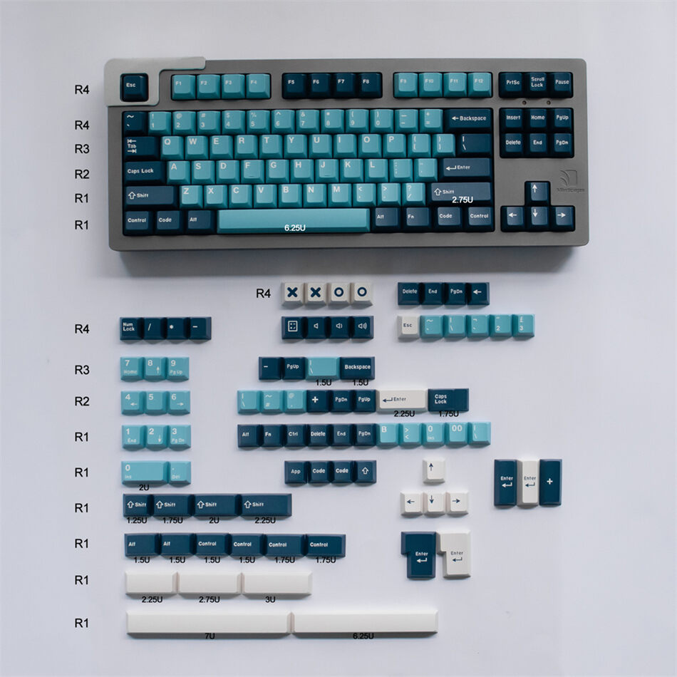 Aifei Manta ABS Doubleshot 104+67 Full Double Shot Keycaps