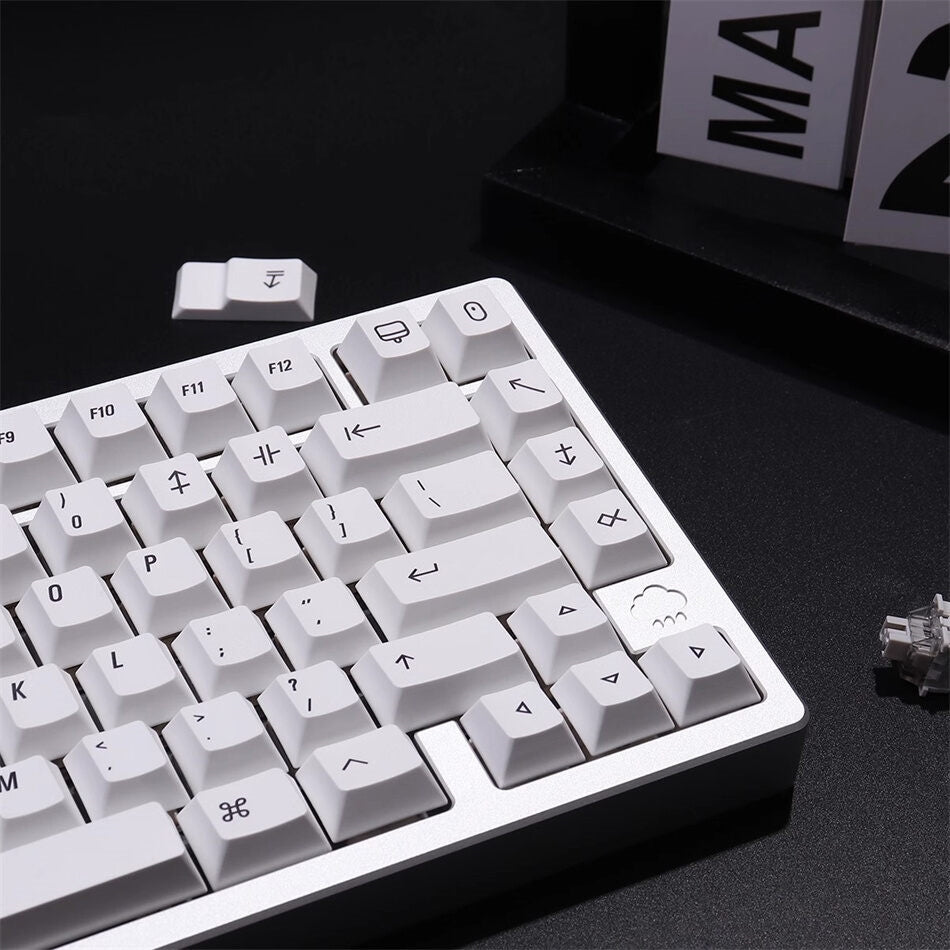 MAC Minimalist White Cherry PBT Keycaps